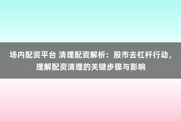 场内配资平台 清理配资解析：股市去杠杆行动，理解配资清理的关键步骤与影响