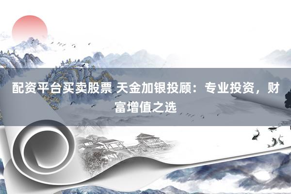 配资平台买卖股票 天金加银投顾：专业投资，财富增值之选