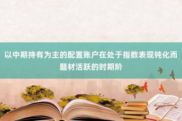 以中期持有为主的配置账户在处于指数表现钝化而题材活跃的时期阶
