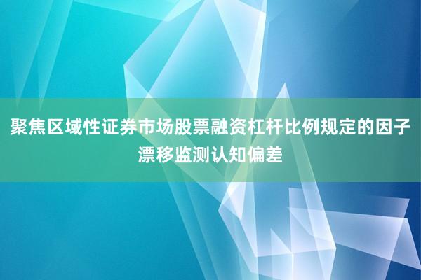 聚焦区域性证券市场股票融资杠杆比例规定的因子漂移监测认知偏差