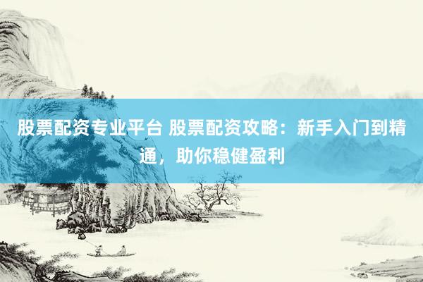 股票配资专业平台 股票配资攻略：新手入门到精通，助你稳健盈利