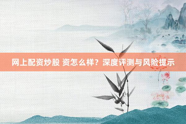 网上配资炒股 资怎么样？深度评测与风险提示